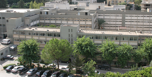 Vue aérienne de l’hôpital